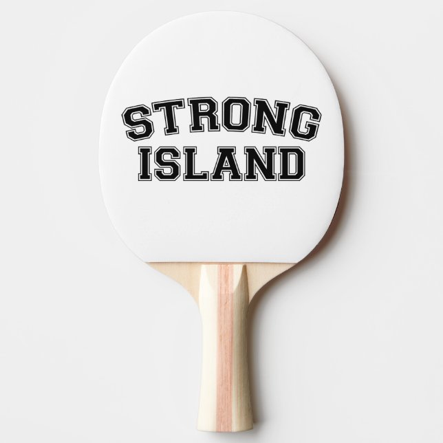 Strong Island, NYC, USA Ping Pong Paddle (Front)