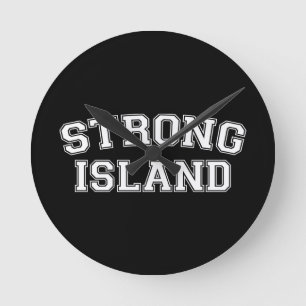 Strong Island, NYC, USA Round Clock