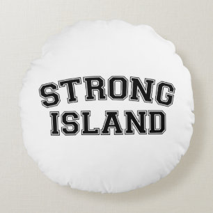 Strong Island, NYC, USA Round Cushion