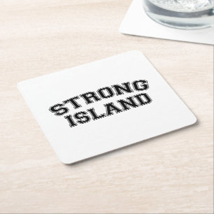 Strong Island, NYC, USA Square Paper Coaster