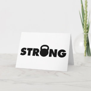 STRONG - Kettlebell Workout Motivational Card