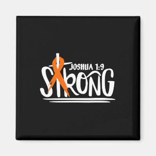 Strong Leukaemia Awareness Cross Christian Clothin Magnet