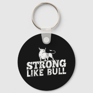 Strong Like A Bull Powerlifting Bodybuilding 10  Key Ring
