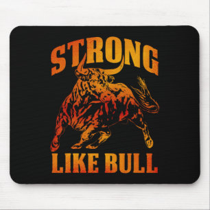 Strong Like A Bull Powerlifting Bodybuilding 12  Mouse Pad