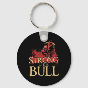 Strong Like A Bull Powerlifting Bodybuilding 1  Key Ring