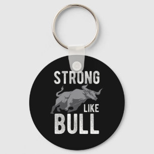 Strong Like A Bull Powerlifting Bodybuilding 4  Key Ring