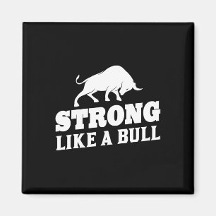 Strong Like A Bull Powerlifting Bodybuilding 9 Magnet