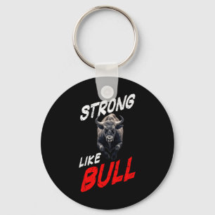 Strong Like Bull Powerlifting Bodybuilding Gym  Key Ring