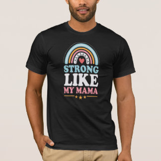 Strong Like My Mama Bohemian Rainbow Boho T-Shirt