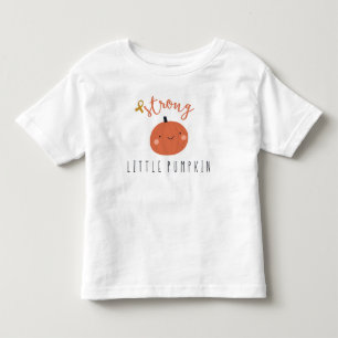 strong little pumpkin childhood cancer toddler T-Shirt