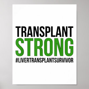 Strong Liver Transplant Survivor Liver Transplant Poster