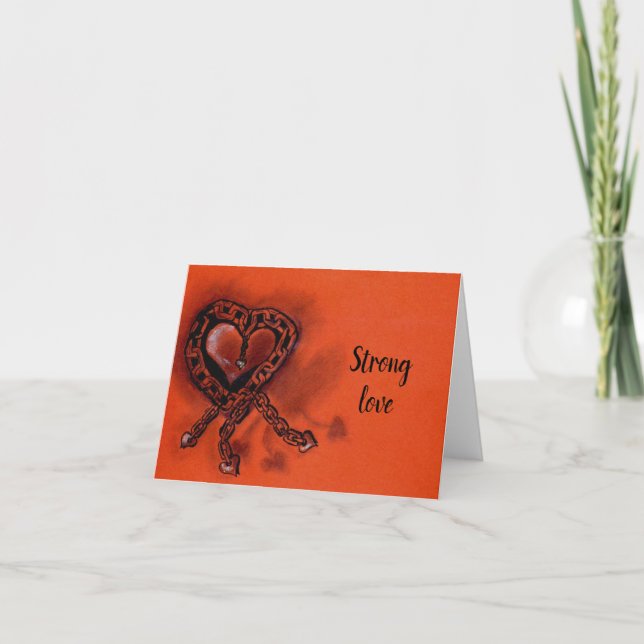 Strong love card (Front)