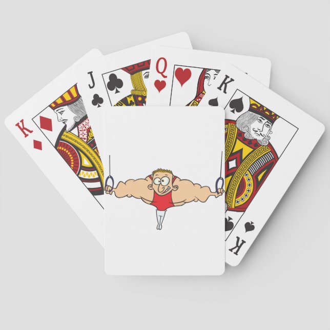 Strong Man Gymnast Playing Cards (Back)