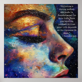 strong mental attitude (door 1035) poster