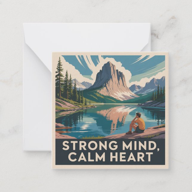 Strong Mind, Calm Heart Card (Front)