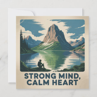Strong Mind, Calm Heart Invitation