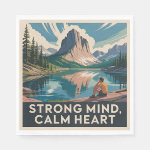 Strong Mind, Calm Heart Napkin