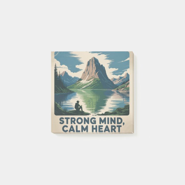 Strong Mind, Calm Heart Post-it Notes (Front)
