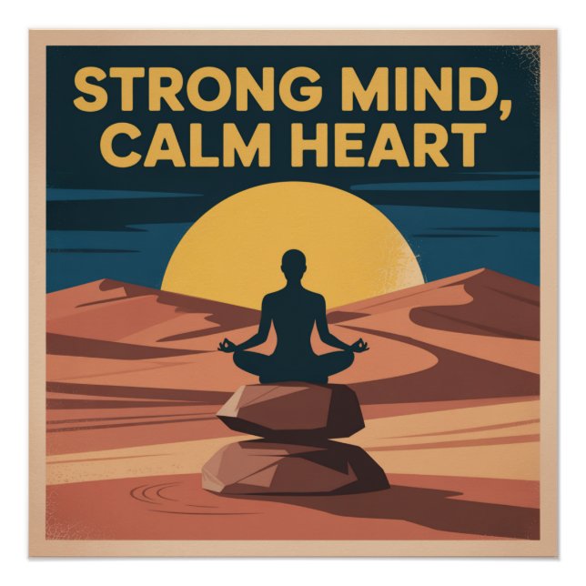 Strong Mind, Calm Heart Poster (Front)