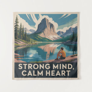 Strong Mind, Calm Heart Tapestry