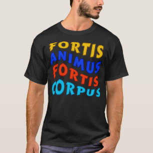 Strong Mind Strong Body Latin Motivational Fitness T-Shirt