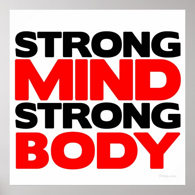 Strong Mind Strong Body Poster (Front)