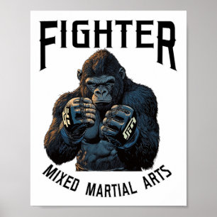 Strong Mma Gorilla - Boxing And Cage Fighting Poster