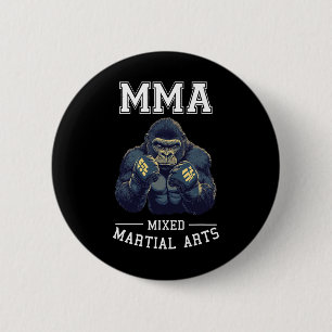 Strong Mma Gorilla - Thai Boxing Cage Fighting 6 Cm Round Badge