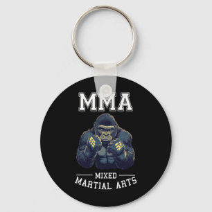 Strong Mma Gorilla - Thai Boxing Cage Fighting  Key Ring