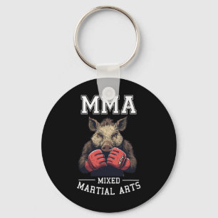 Strong Mma Wild Boar - Thai Boxing Cage Fighting Key Ring