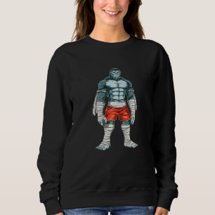 Strong Muay Thai Gorilla Giant Thai Boxing Gorill Sweatshirt