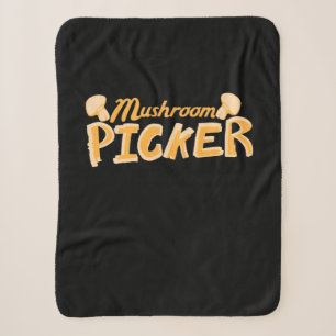 Strong Mushroom Picker Sherpa Blanket