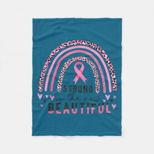 Strong New Beautiful Pink Breast Survivor Design Fleece Blanket