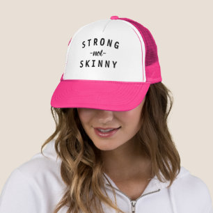 Strong Not Skinny Workout Outfit Trucker Hat