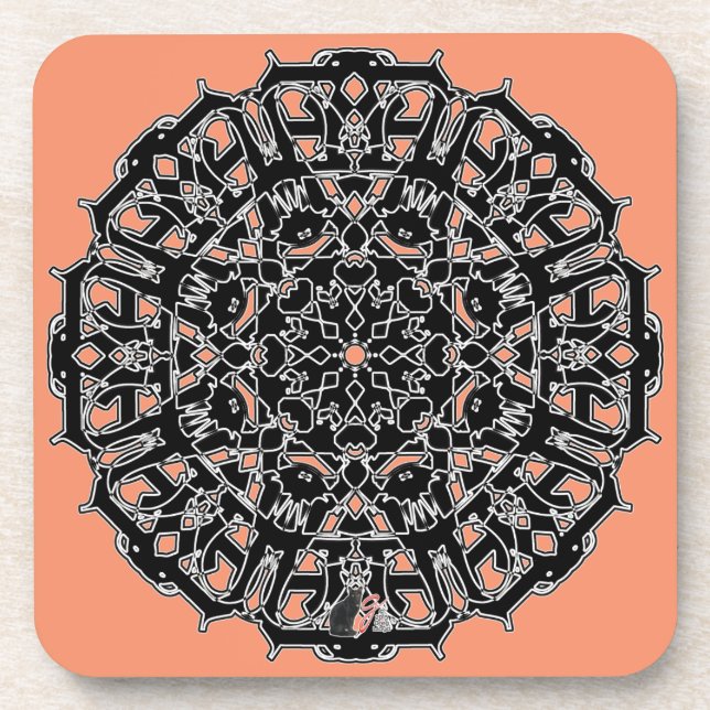 Strong Octa Glyph Dusk Coaster (Front)
