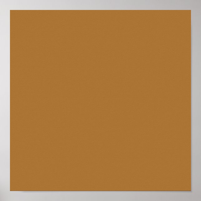  strong orange(brown) (solid colour) poster (Front)