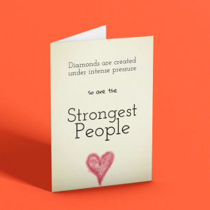 Strong People Inspirational Encouraging Card