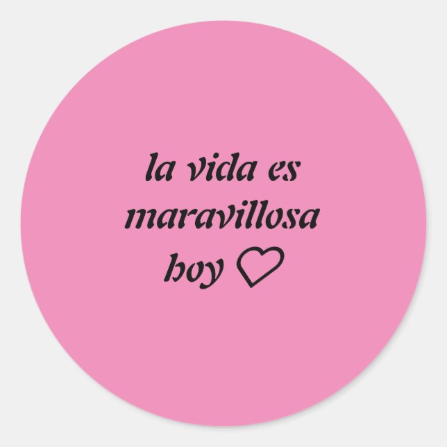 strong pink sticker with phrase (Front)