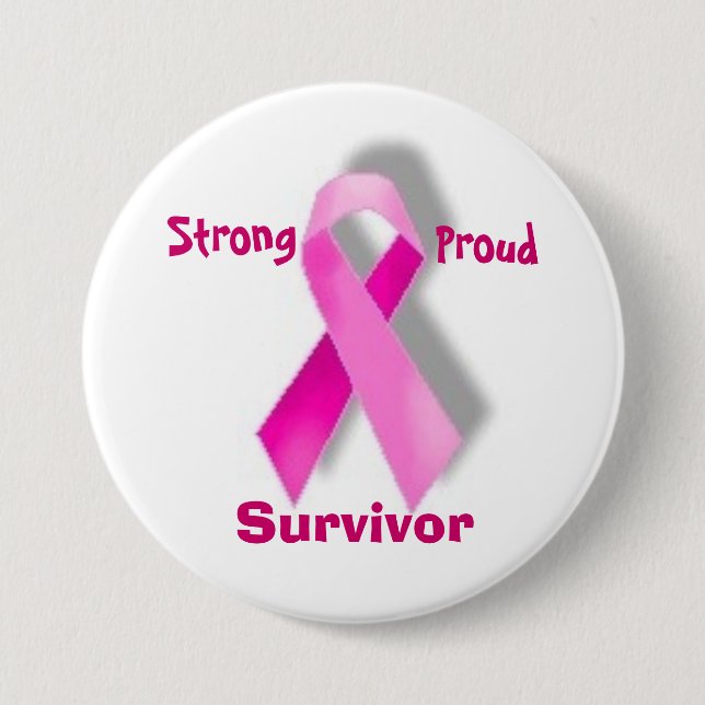 Strong Proud Survivor button (Front)
