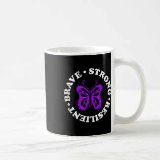 Strong Resilient Fibromyalgia Awareness Fibro Ribb Coffee Mug