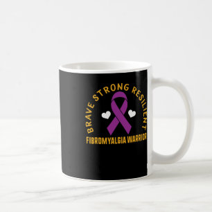 Strong Resilient Fibromyalgia Warrior Awareness Pu Coffee Mug