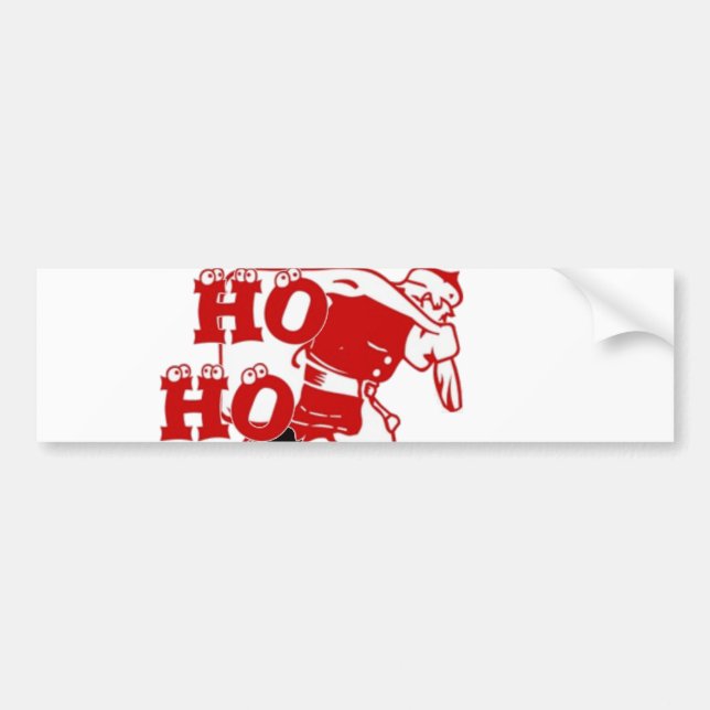 Strong Santa Ho Ho Ho Collection Bumper Sticker (Front)