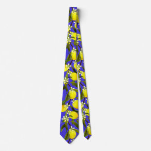 Strong Sicilian lemon pattern Tie