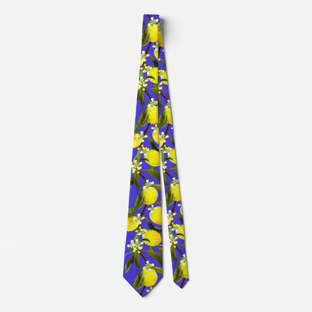 Strong Sicilian lemon pattern Tie (Front)
