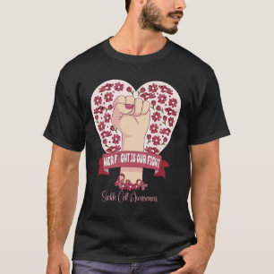 Strong Sickle Cell Her Fight Is Our Fight Burgundy T-Shirt