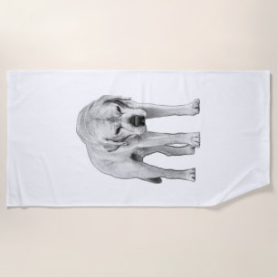 Strong Silhouette Beach Towel