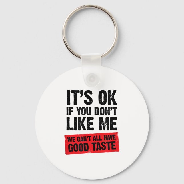 Strong, Smart, Confident &amp; Funny Attitude Quot Key Ring (Front)