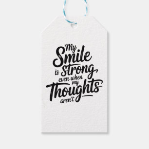 Strong Smile, Quiet Struggle Gift Tags