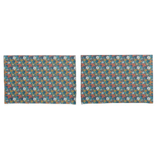 Strong Summer Floral Pattern Pillowcase
