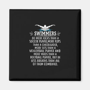 Strong Swimmer Swim Swimming Gifts For Men Women Magnet